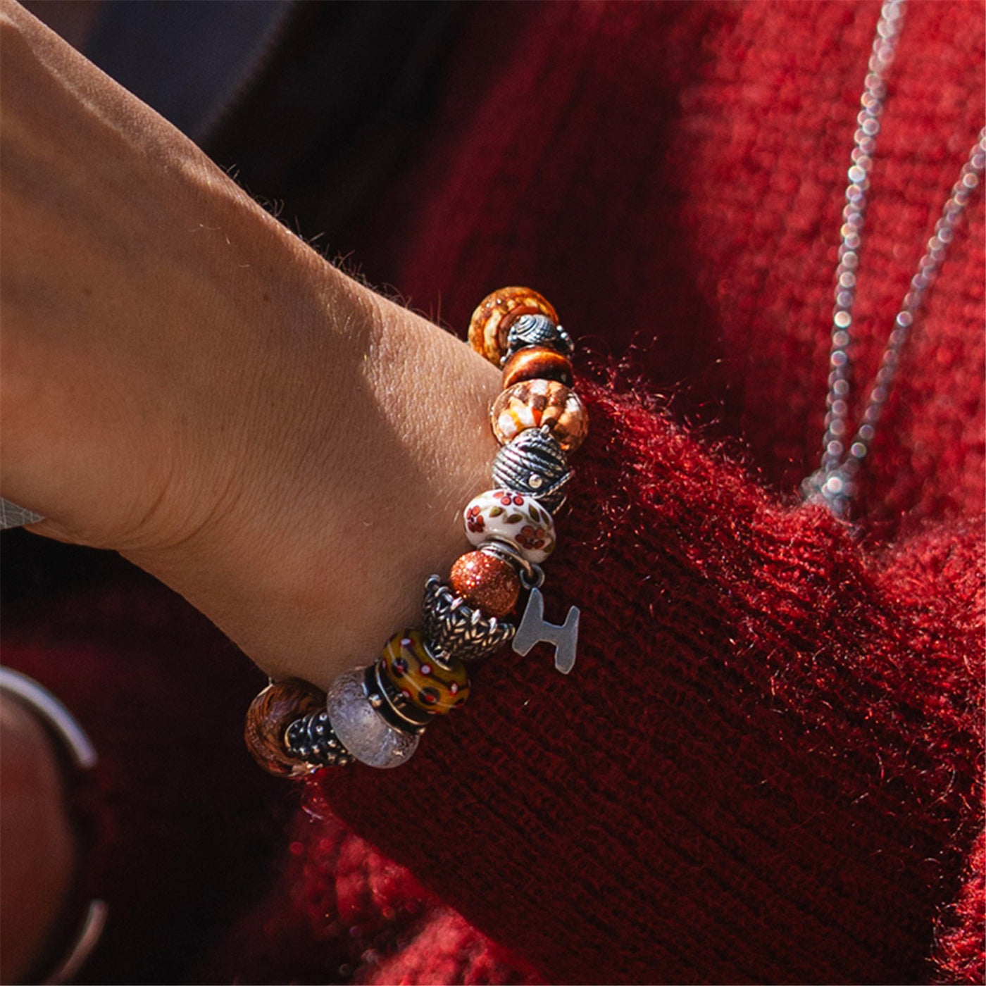 アンバー フォールド・ビーズ