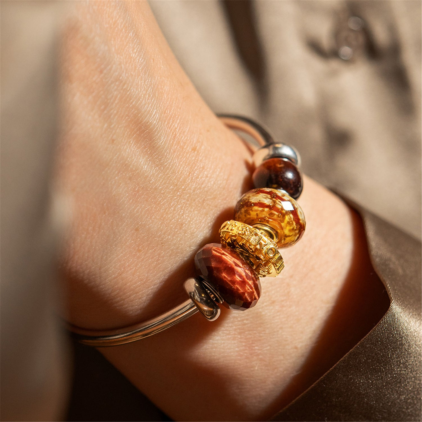 れ*ん様 トロールビーズ TROLLBEADS 18K ハーツガロア・ゴールド