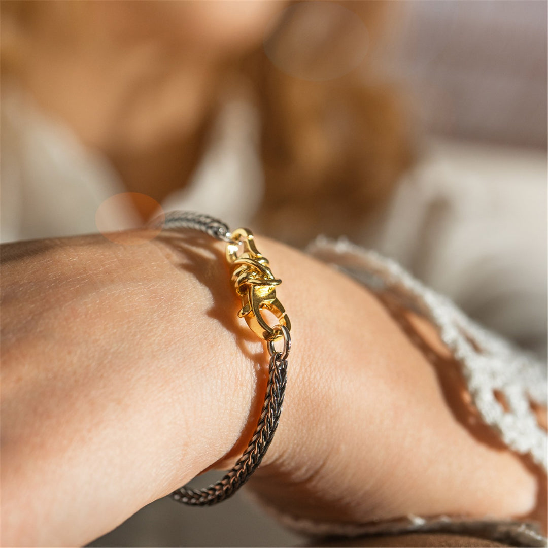 Lucky Knot Bracelet, Gold Plated 16cm – トロールビーズ