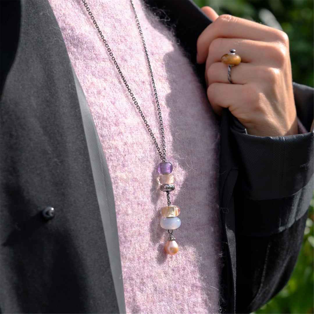 TROLLBEADS(トロールビーズ) ネックレス - シルバー×マルチ パーツ