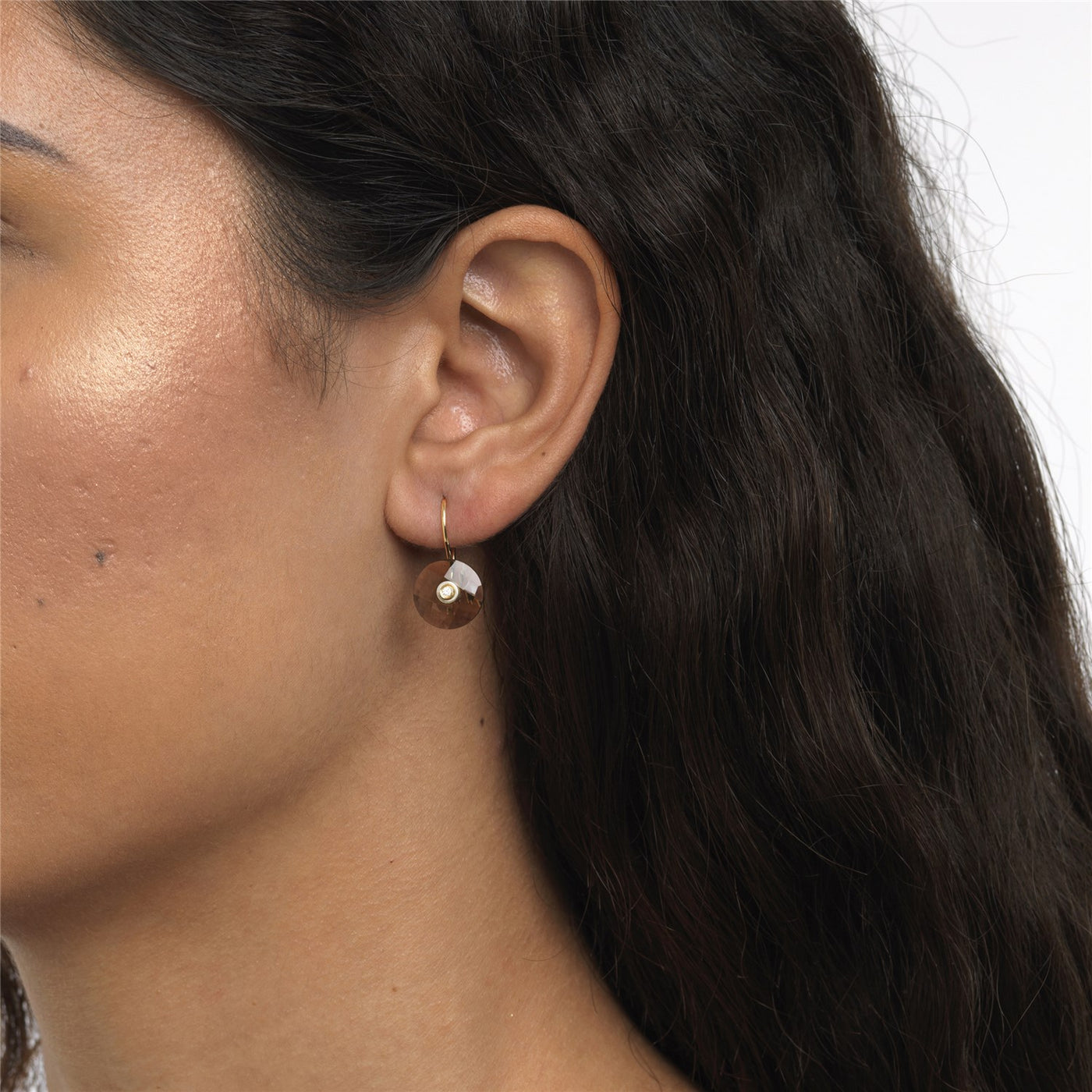 スモーキークォーツ（ピアス）